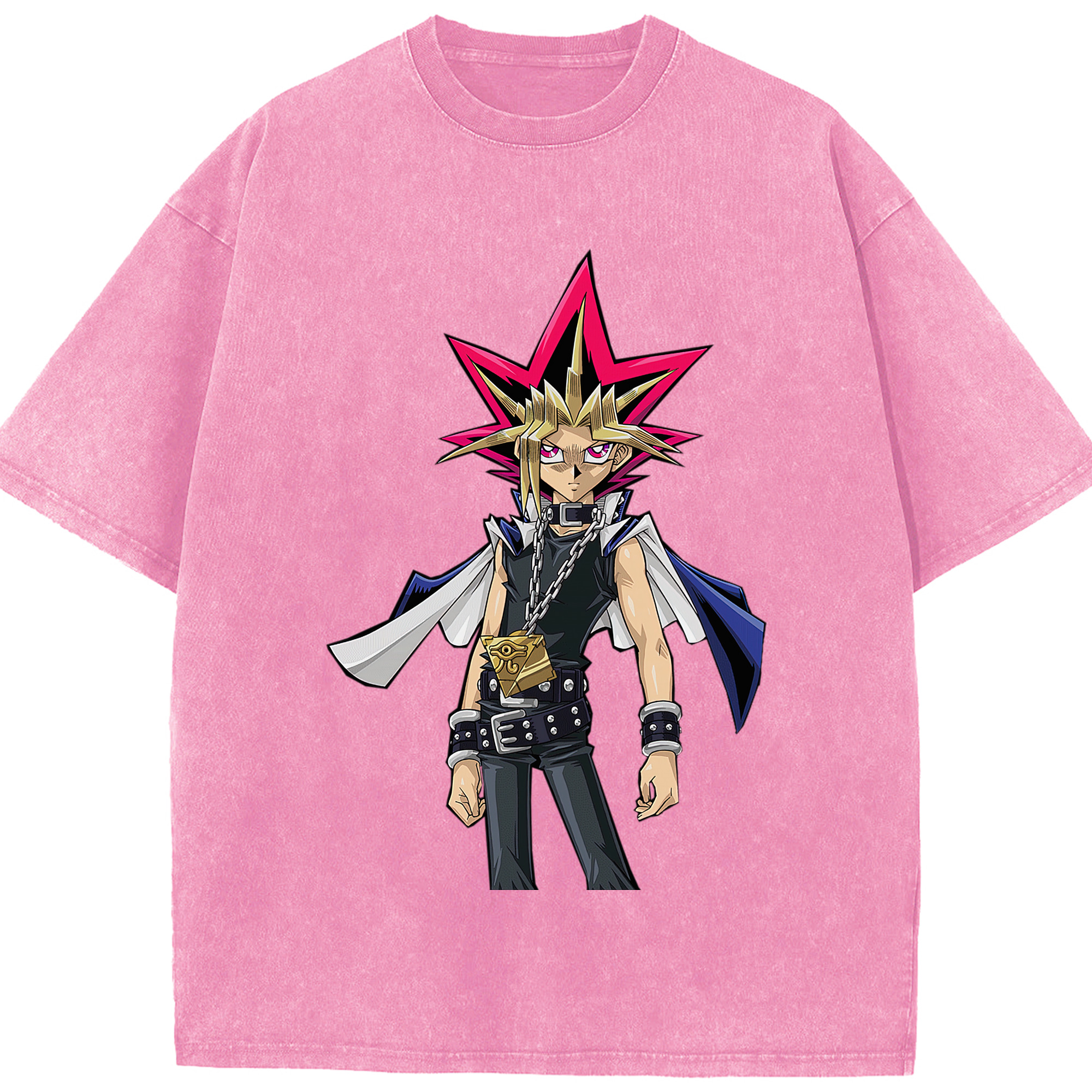 （画像用） 遊☆戯☆王 Yu-Gi-Oh! 綿100% ヴィンテージ風 半袖Tシャツ（フロントプリント）